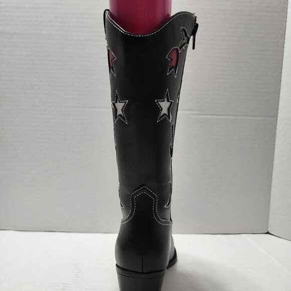 New No Boundaries Novelty Western Boots - Flower, Cactus, Moon & Stars - Size 8 - Picture 9 of 9